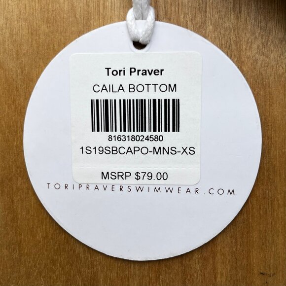 TORI PRAVER CAILA BOTTOM Women’s Ruched Sides Floral Lined Bikini Bottoms XS NWT - Picture 5 of 6